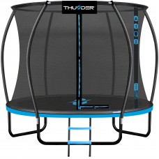 Батут Thunder Ultra 252 см Blue с внутренней сеткой и лестницей