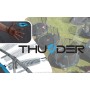 Батут Thunder Elite 183 см с внутрішньою сіткою і драбинкою