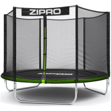 Батут Zipro Jump Pro 252 см з зовнішньою сіткою і драбинкою
