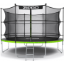 Батут Zipro Jump Pro 374 см с внутренней сеткой и лестницей