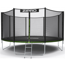 Батут Zipro Jump Pro 435 см с внешней сеткой и лестницей