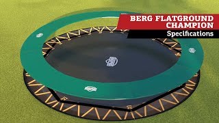 BERG FlatGround Champion trampoline | specifications
