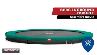 BERG InGround Favorit trampoline | assembly movie