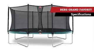 BERG Grand Favorit trampoline | specifications