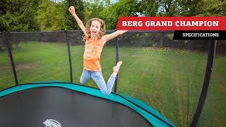 BERG Grand Champion trampoline | specifications